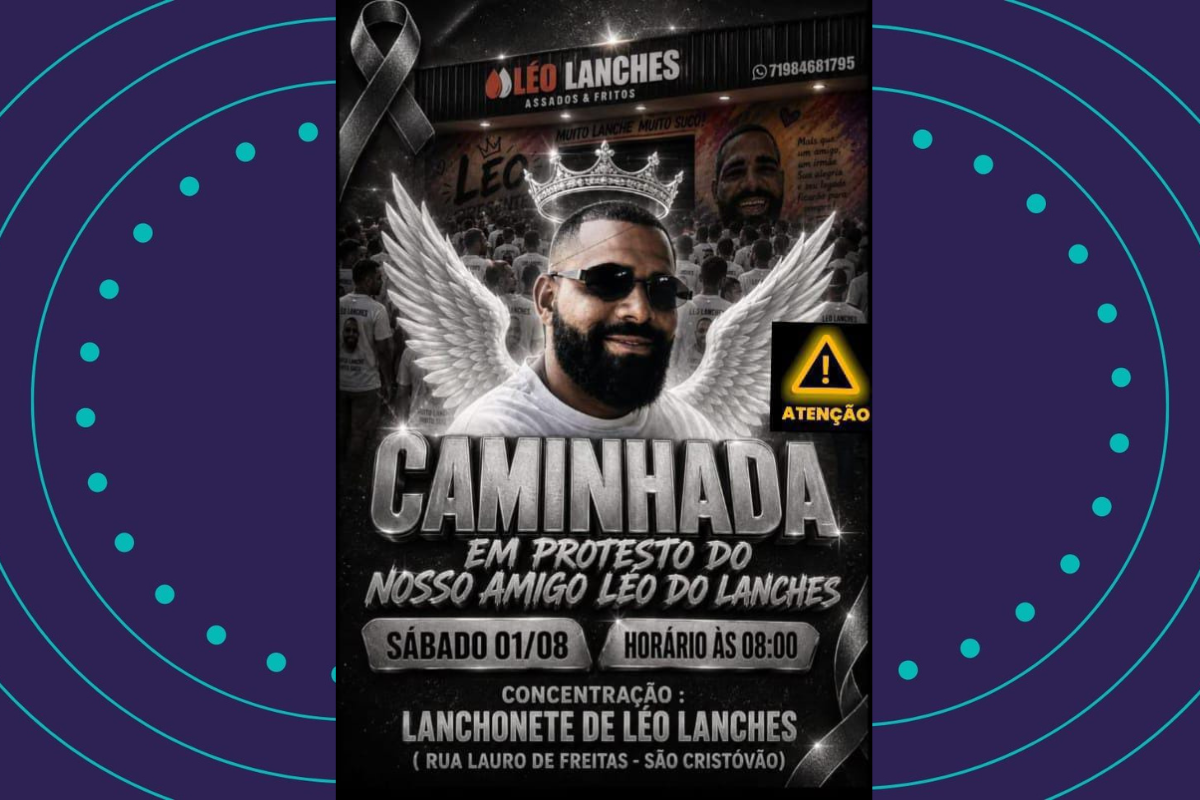 L&eacute;o Lanches: familiares e amigos fazem protesto e pedem justi&ccedil;a em Salvador