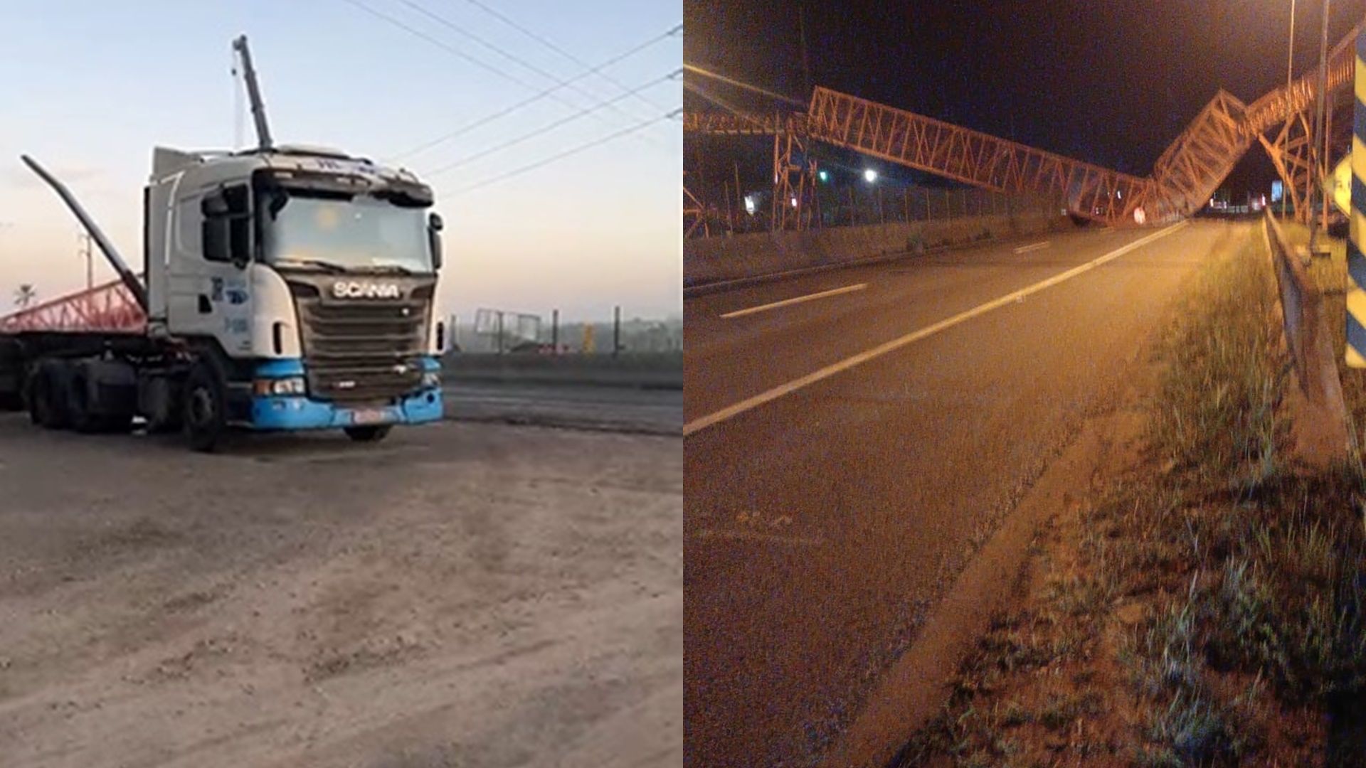 Trânsito segue interditado na manhã desta quarta-feira (5), na BR-324. Foto: Leitor Aratu On