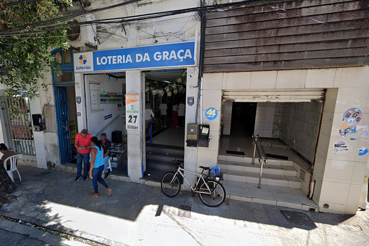 Dos 3.921 jogos que acertaram a Quina no pr&ecirc;mio da Mega da Virada, a Bahia registra 48 cidades com acertadores e 117 apostas vencedoras. Foto: Google Street View