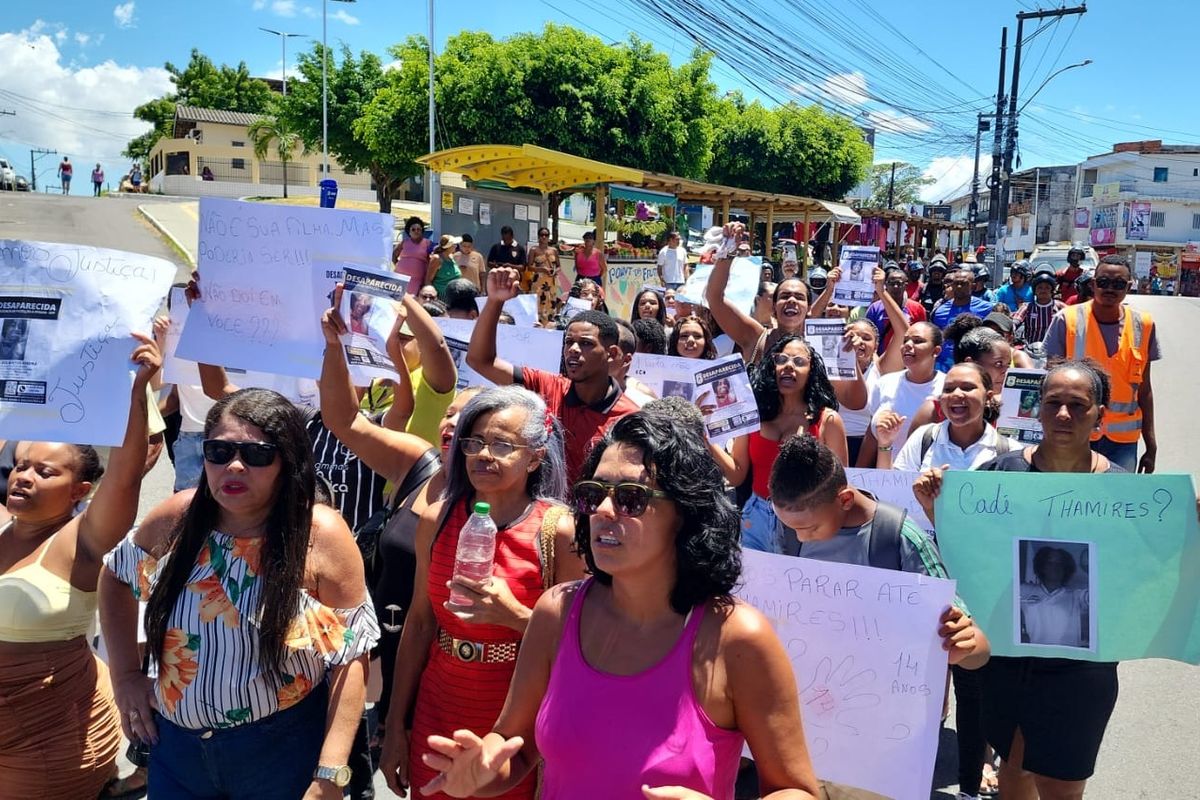Ato por Thamires cobra solu&ccedil;&atilde;o das autoridades por desaparecimento