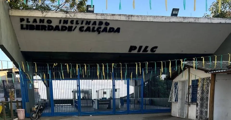 Fora de serviço: Plano Inclinado Liberdade-Calçada passa por manutenção nesta quarta-feira (11)