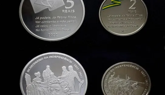 Banco Central lança duas moedas em comemoração ao bicentenário da Independência; saiba como adquiri-las