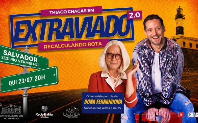 Fen&ocirc;meno nas redes sociais, Thiago Chagas leva aos palcos situa&ccedil;&otilde;es do cotidiano com humor, improviso e identifica&ccedil;&atilde;o, em um formato que conquistou milhares de seguidores na internet/Foto: Divulga&ccedil;&atilde;o&nbsp;