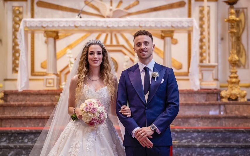 Diogo Jota e esposa. Foto: Destaque VIP