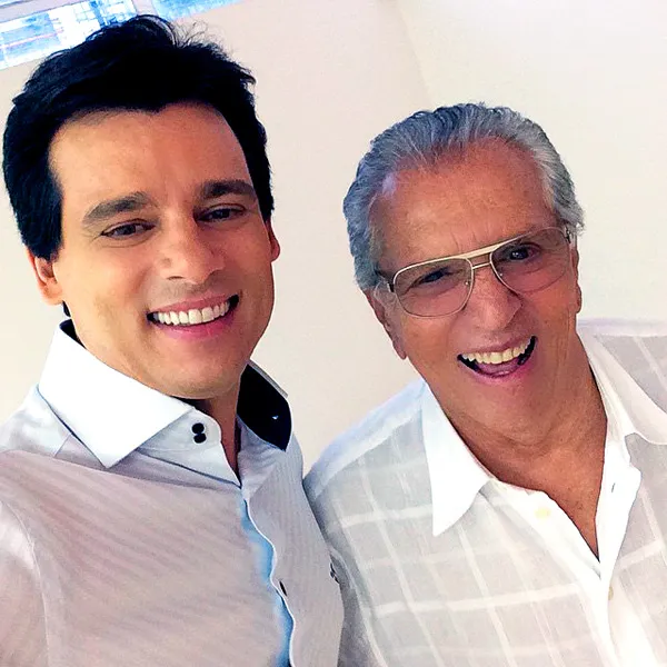 ‘Cazalbé… Meu amigo’, escreveu Celso Portiolli na legenda da foto