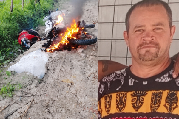 Homem &eacute; morto a tiros e tem corpo incendiado no Rec&ocirc;ncavo Baiano. | Foto: Reprodu&ccedil;&atilde;o Redes Sociais