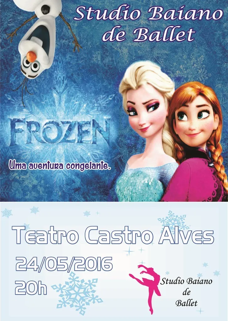 Espetáculo ?Frozen ? Uma Aventura Congelante” no TCA