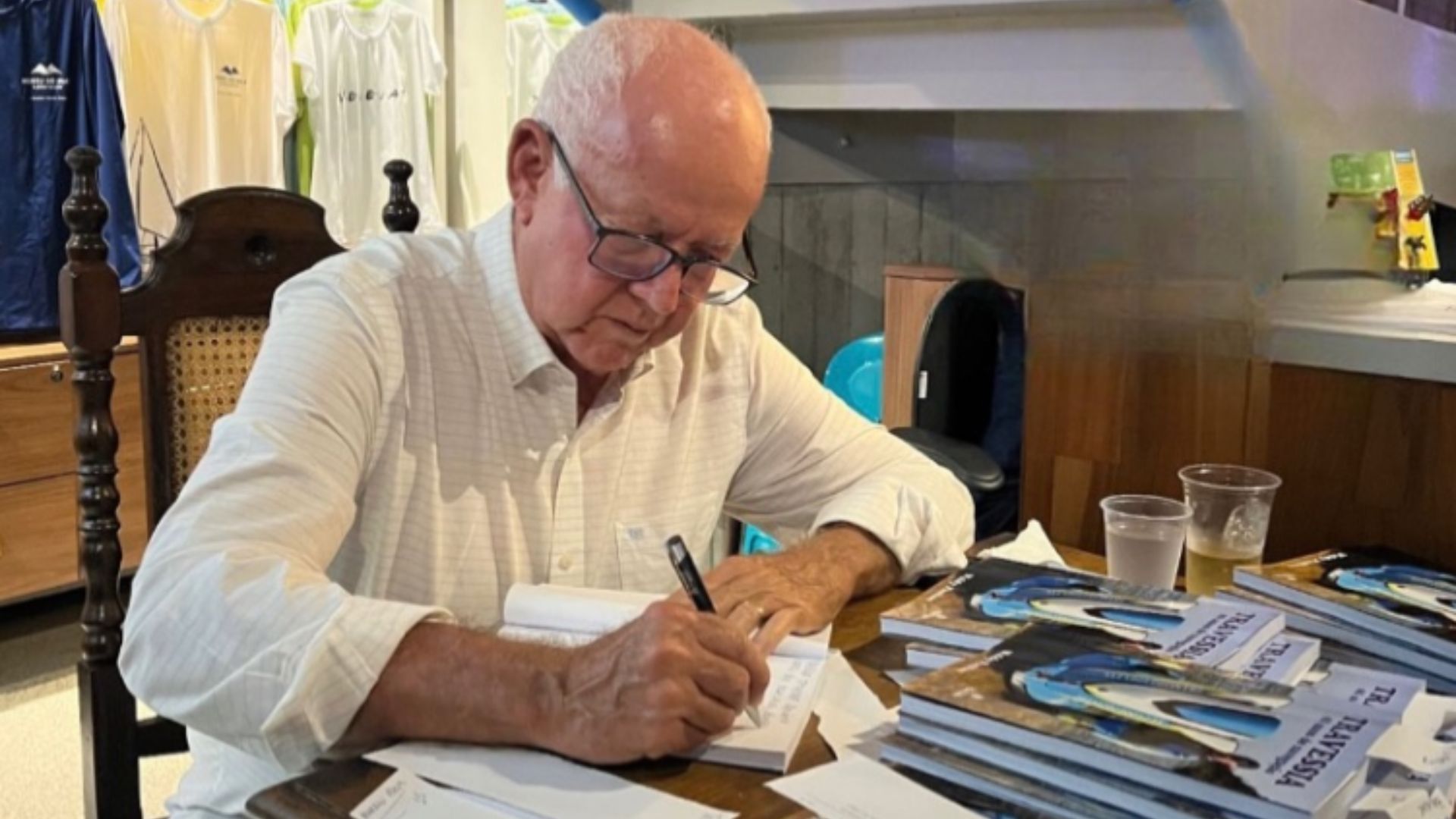 Baiano Waldy Freitas em lançamento do livro em Salvador | Arquivo pessoal