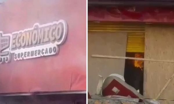 Inc&ecirc;ndio volta a atingir supermercado em Paripe. Foto: redes sociais