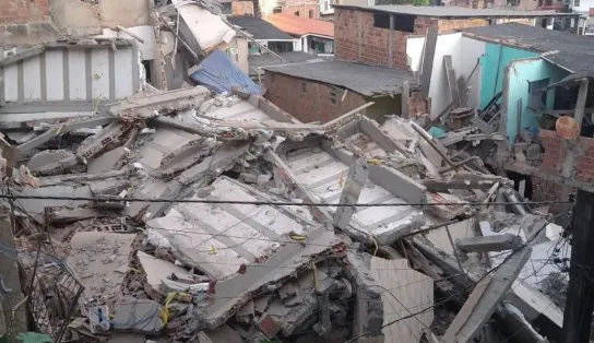 Codesal: 11 casas foram atingidas em desabamento na Federação; moradores foram notificados 