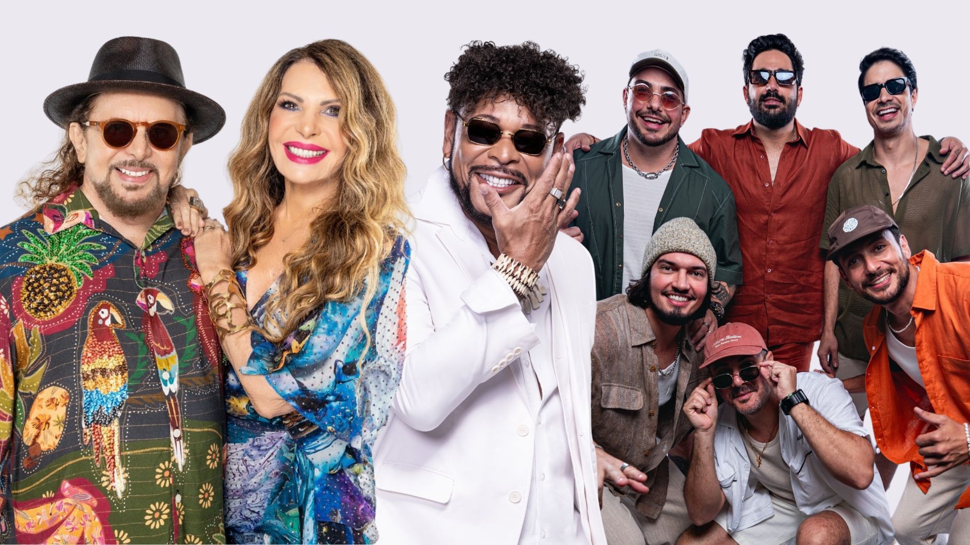 Elba Ramalho e Geraldo Azevedo, Jau e Atitude 67 são algumas das atrações | Fotos: Américo Nunes; divulgação; divulgação