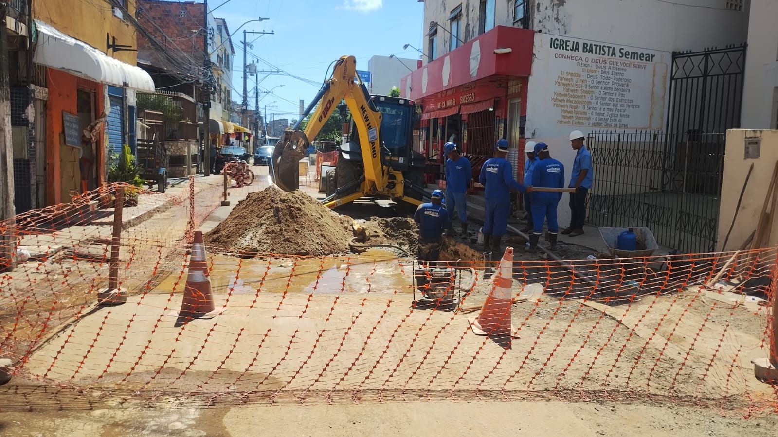 Finalização da obra está prevista para junho de 2025. Foto: Divulgação / Embasa