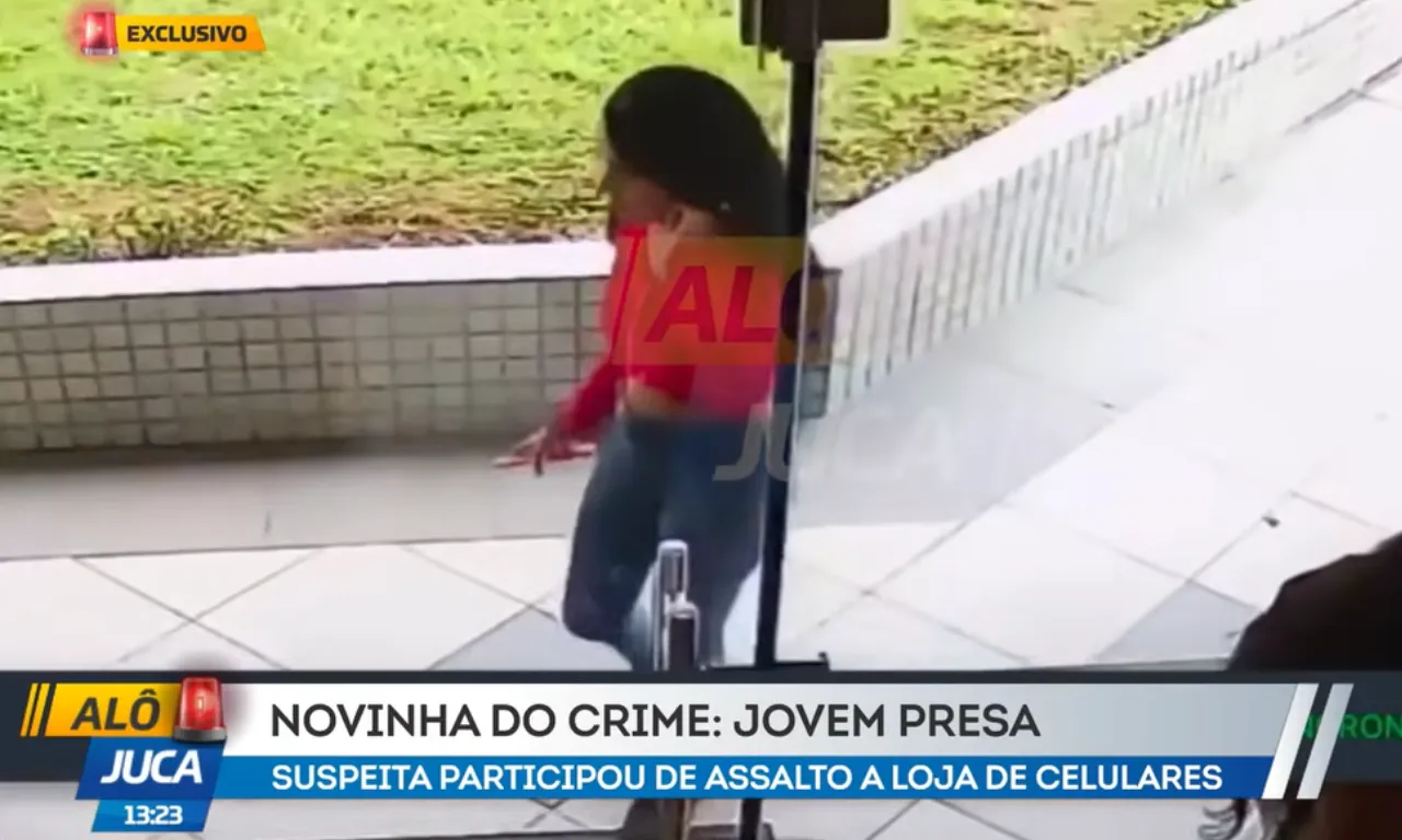 Jovem presa