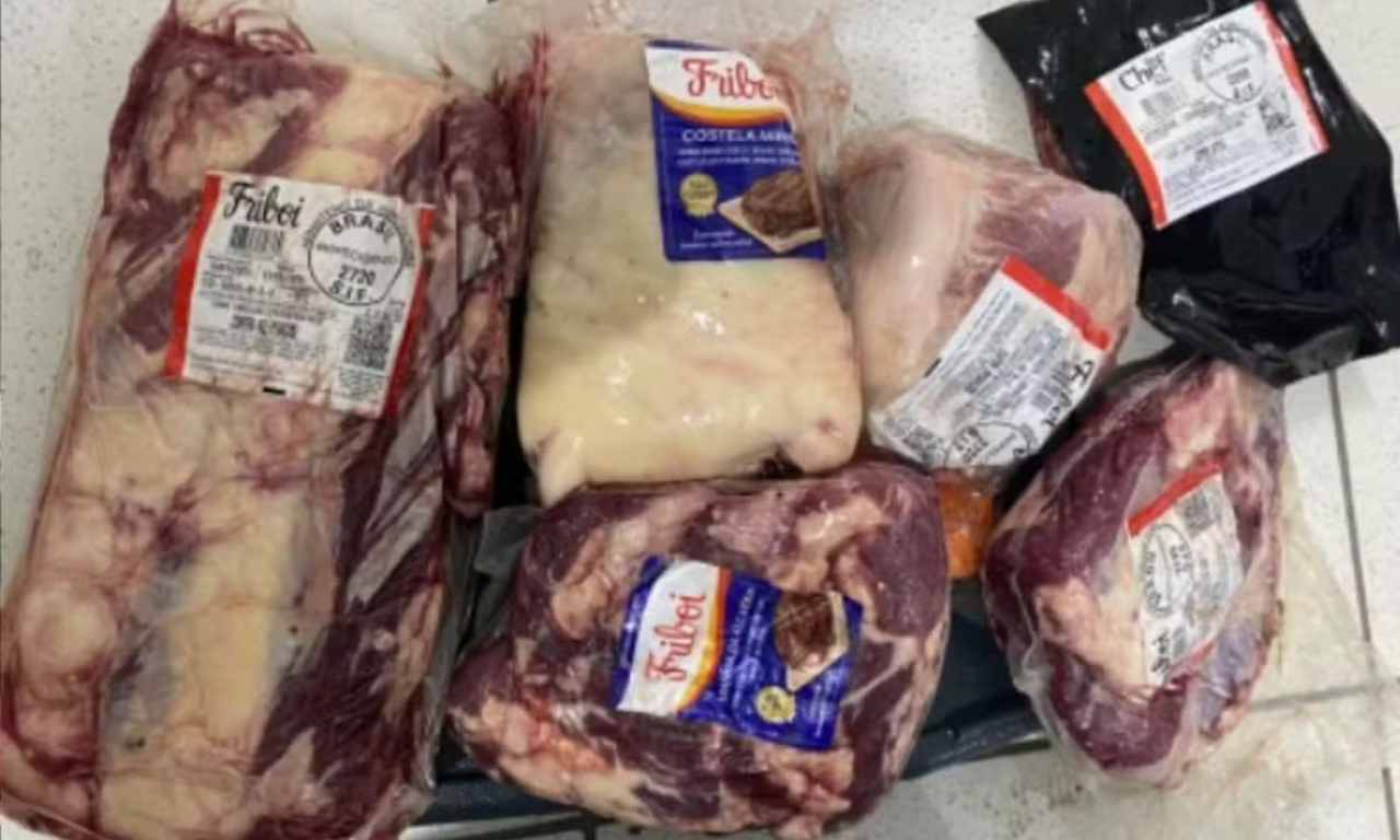 Suspeito de desviar peças de carne de transportadora é preso na Bahia.Foto: Divulgação | PMBA