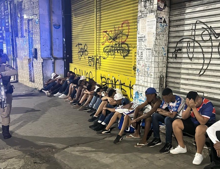 Briga entre integrantes de torcidas organizadas. Foto: 37ªCIPM