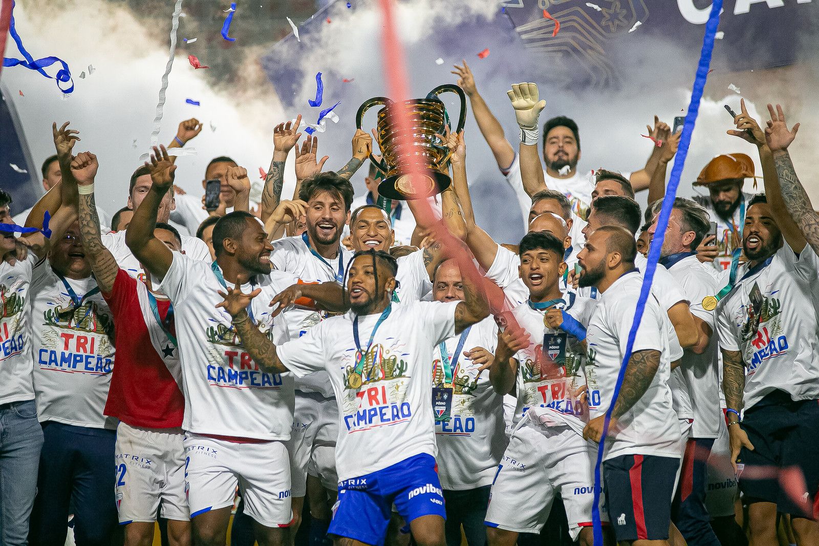 Fortaleza campe&atilde;o da Copa do Nordeste 2022. Foto: Ithalo Silva/CBF