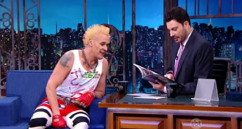 ‘THE NOITE’: Em programa do SBT, Supla revela que já levou tiro de ex-colega de banda