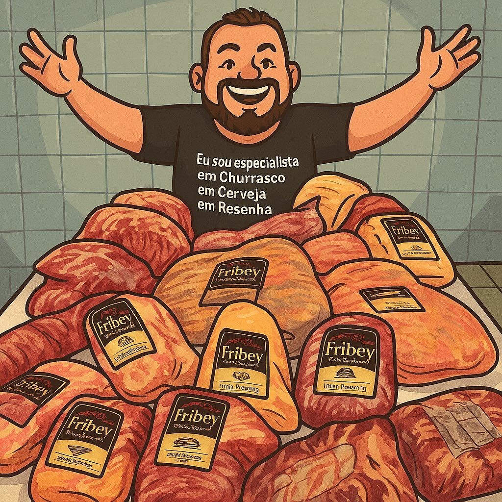 Ilustração com tematica de churrasco feito e publicada pelo próprio instagram do evento.