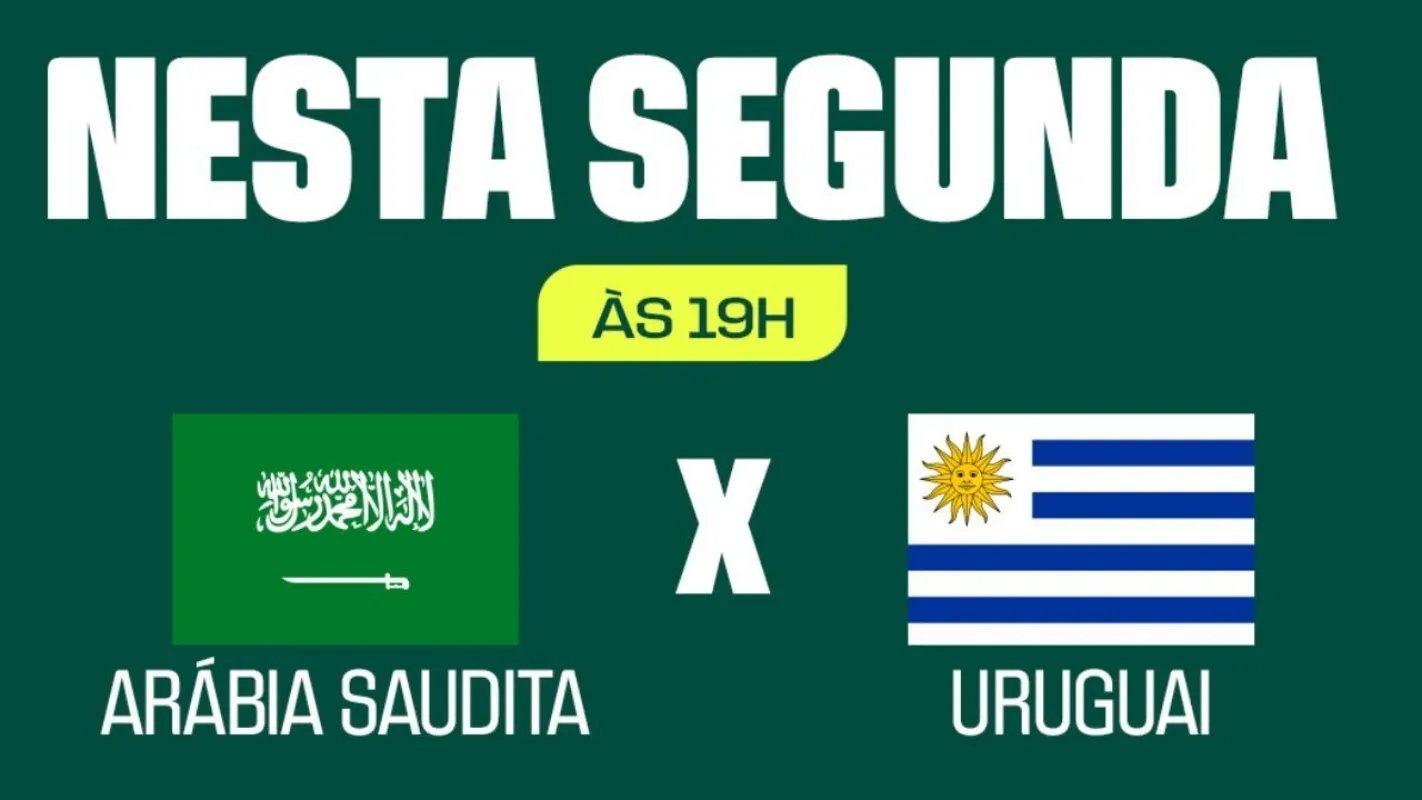 Ao vivo nesta segunda! SBT transmite Arábia Saudita x Uruguai pela Copa do Mundo