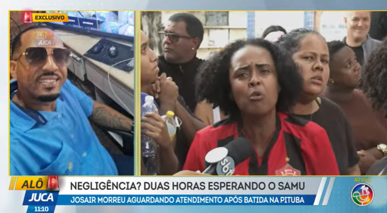 Vel&oacute;rio de motociclista &eacute; marcado por cobran&ccedil;a de respostas ao Samu. Foto: Reprodu&ccedil;&atilde;o TV Aratu 