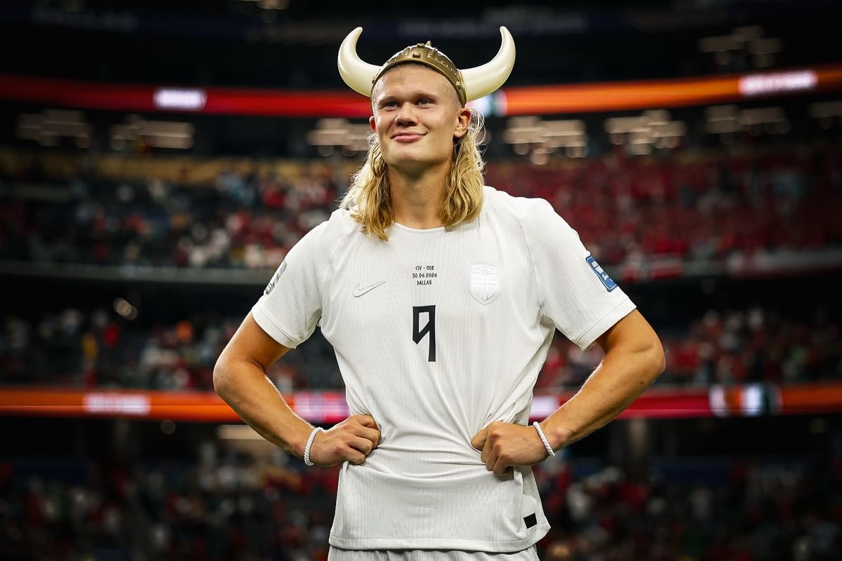 Haaland v&ecirc; 'chances pequenas' da Noruega. Foto: Redes Sociais