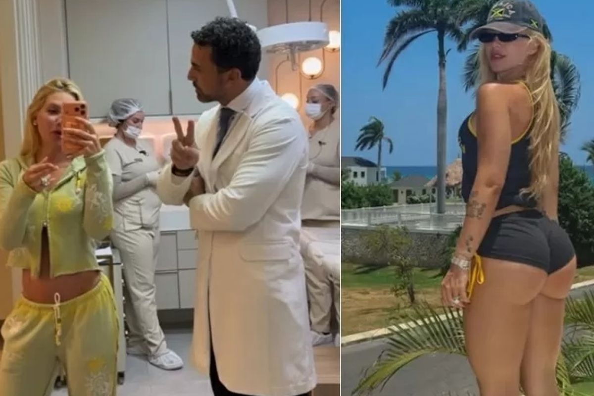 Virginia Fonseca faz revisão em harmonização do bumbum. Foto: Redes Sociais