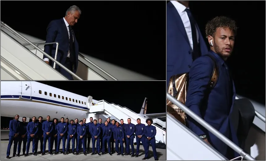 Após desembarque na Rússia, seleção brasileira se prepara para estreia de domingo na Copa