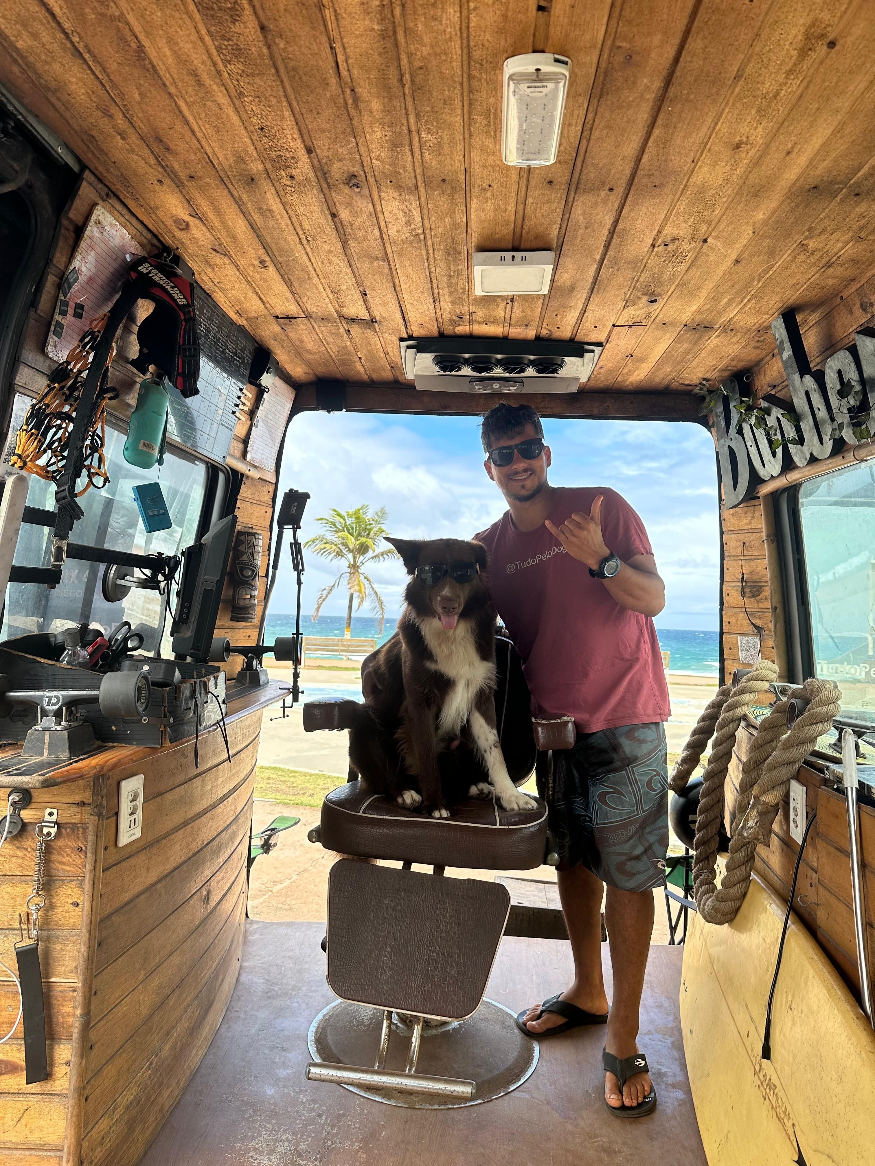 Há uma semana, Diego e Toddy chegaram no bairro de Stella Maris, em Salvador. | Foto: Arquivo Pessoal