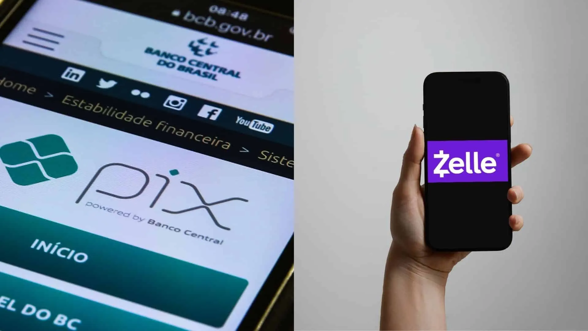 PIX e Zelle: entenda as diferenças entre os sistemas de pagamento