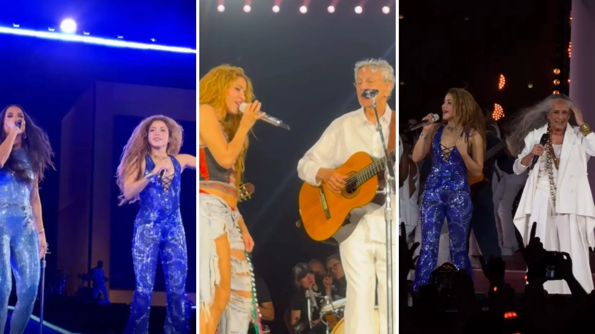 Ivete, Caetano e Bethânia: Shakira se apresenta com cantores baianos no Rio