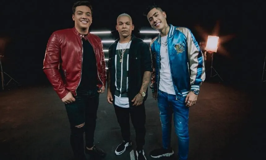 Aldair Playboy, Wesley Safadão e Kevinho lançam nova versão de “Amor Falso”; confira