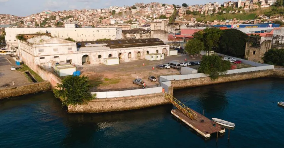 Ponte Salvador-Itaparica: canteiro de apoio à sondagem entra em funcionamento