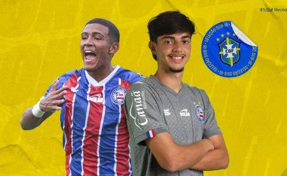 Bahia tem dois jogadores convocados para a Seleção Brasileira Sub-16