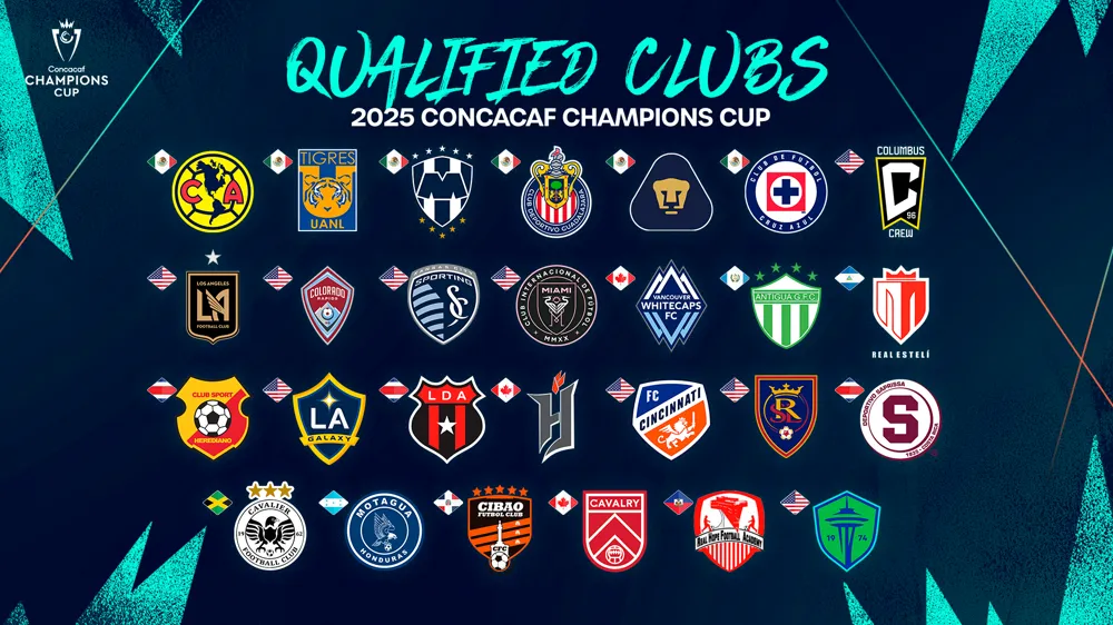 Clubes que integram a Concacaf Champions Cup de 2025