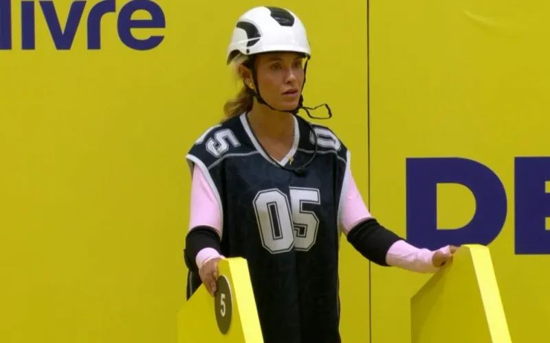 Sarah Andrade &eacute; uma das participantes do Big Brother Brasil 26 (BBB26). Ela voltou ao reality como integrante do grupo Veteranos/Foto: Divulga&ccedil;&atilde;o/Big Brother Brasil 26&nbsp;