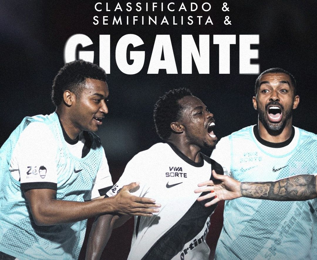 O sonho acabou! Vit&oacute;ria perde para o Vasco e deixa a Copa do Brasil. Foto: Divulga&ccedil;&atilde;o/Vasco