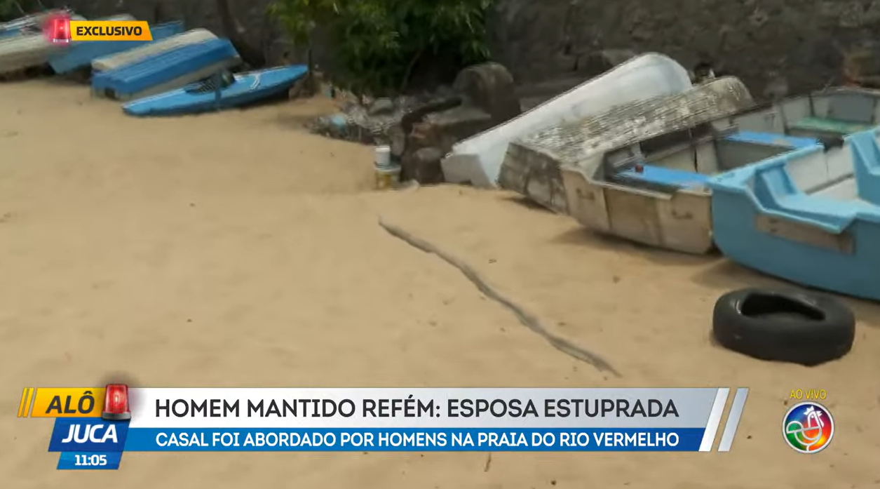 Praia do Rio Vermelho. Foto: Reprodu&ccedil;&atilde;o TV Aratu 