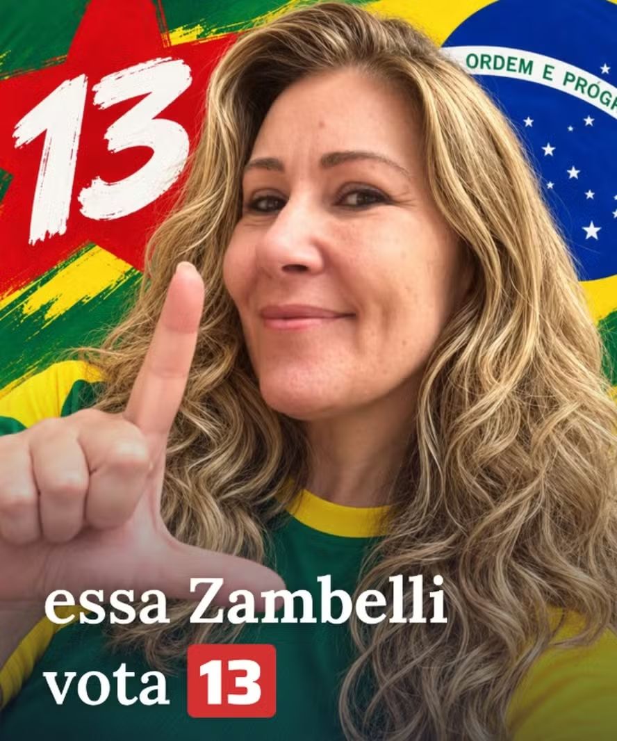 Irm&atilde; de Carla Zambelli publicou foto a favor de Lula 