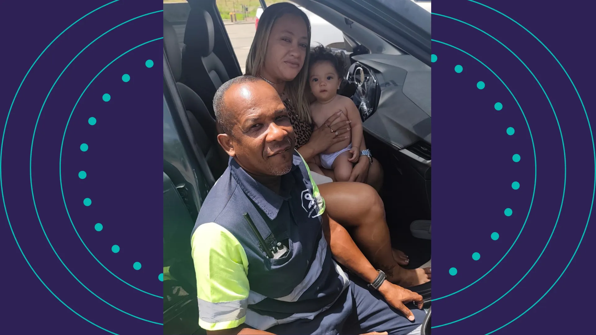 Inspetor salva bebê engasgada em praça de pedágio de Amélia Rodrigues