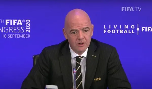 Presidente da Fifa, Gianni Infantino. Foto: Reprodução
