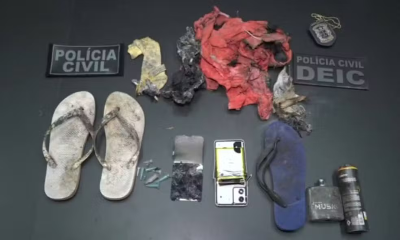 Celulares e roupas de desaparecida são achados na casa do ex-namorado.Foto: PCBA