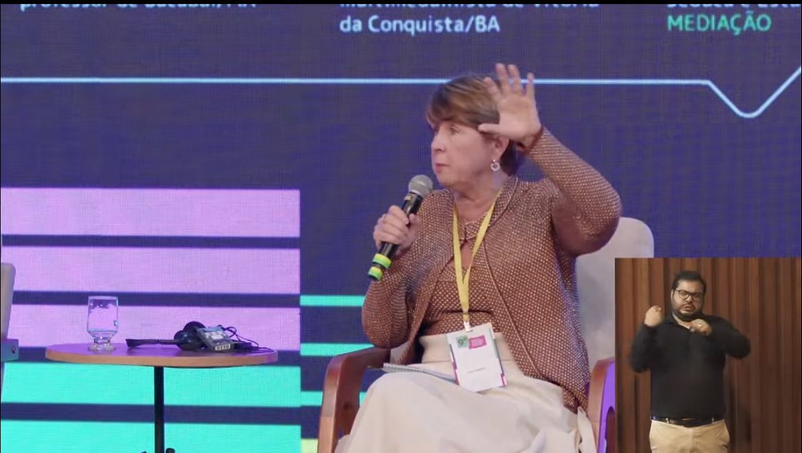 Kátia Smole fala sobre bets no Jeduca, em São Paulo | Foto: Jeduca
