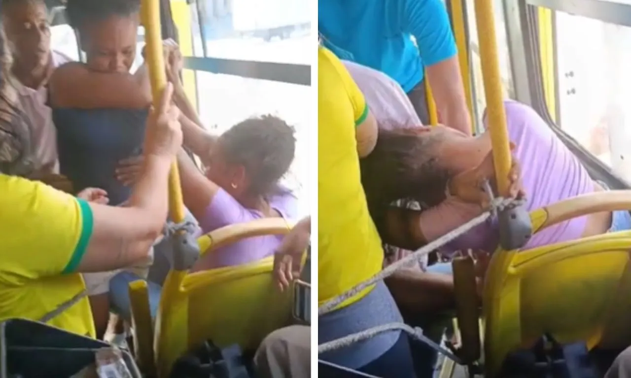 VÍDEO: mulheres brigam por lugar em ônibus em Salvador