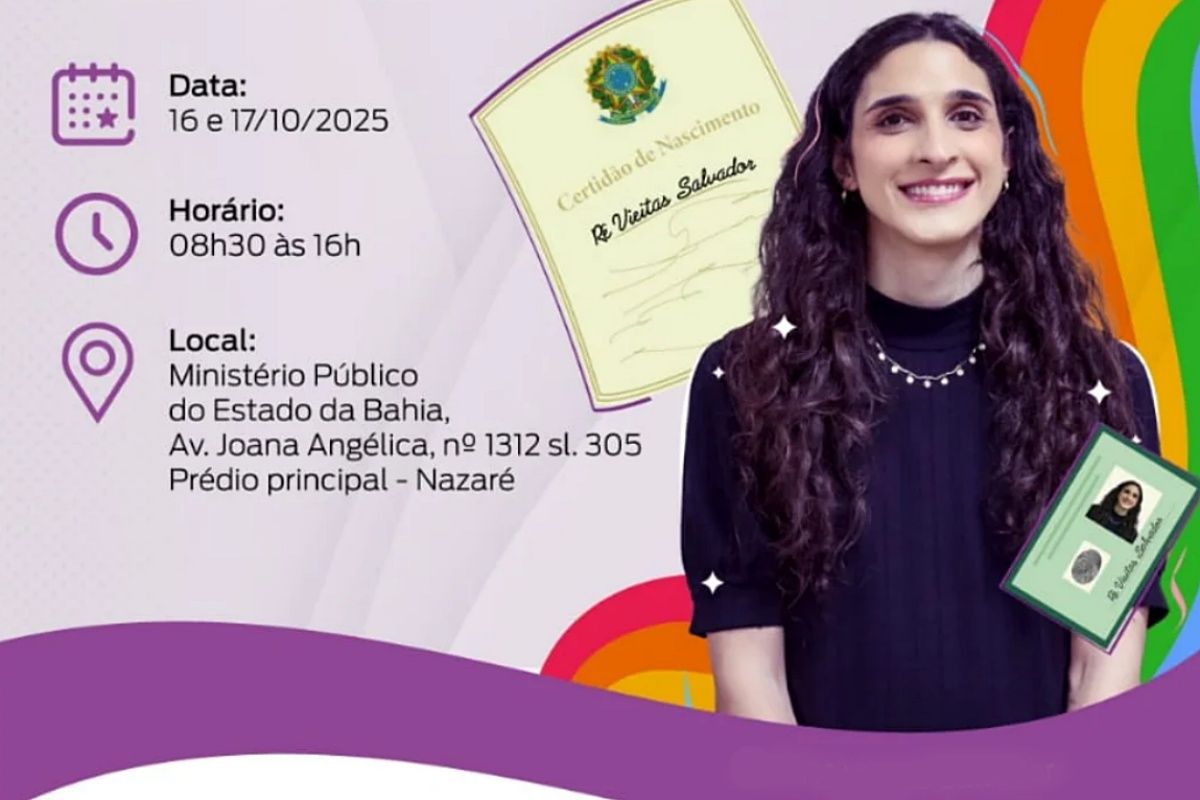 Antes do mutirão para retificação de nome e gênero de pessoas trans, haverá orientação para esse público. . Foto: MPBA