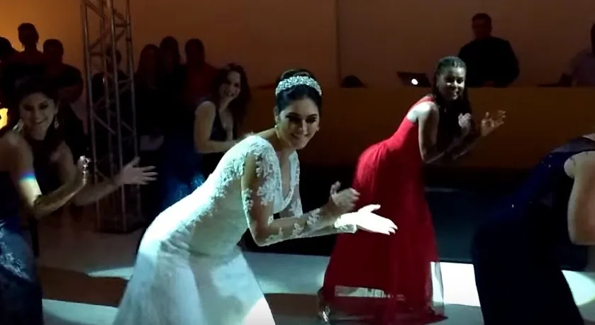 Noiva faz sucesso na web ao dançar ‘Bang’ durante casamento; veja vídeo