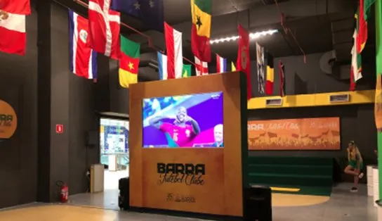 Shopping Barra oferece transmissão especial dos jogos finais da Copa