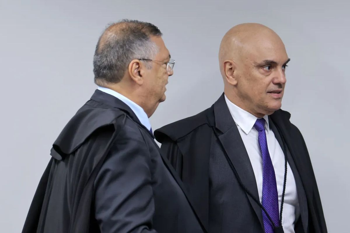 Flavio Dino e Alexandre Moraes. Foto: Rosinei Coutinho | STF