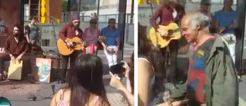 BIZARRO: Pai flagra com a câmera momento em que homem tentava raptar seu filho na rua, Assista ao vídeo