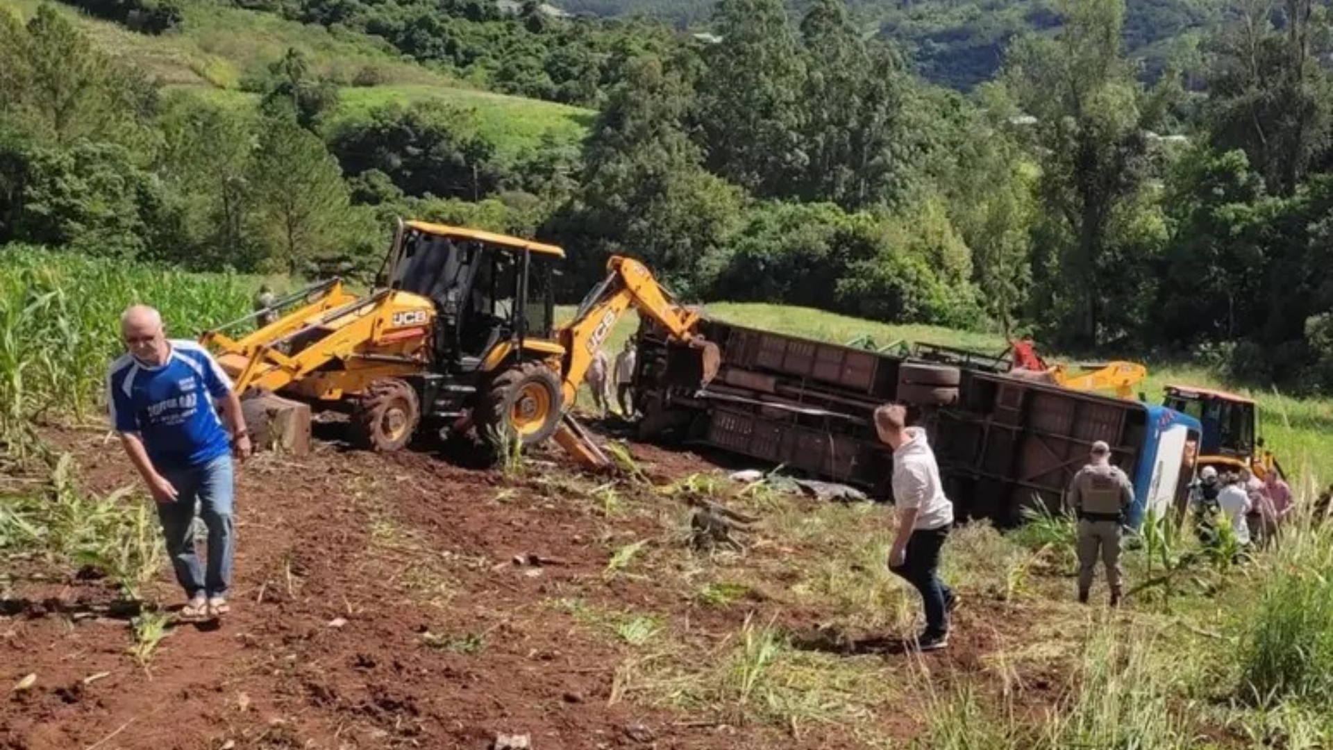 Até o momento, 7 pessoas morreram e 20 ficaram feridas. Foto: Reprodução| Brigada Militar do RS
