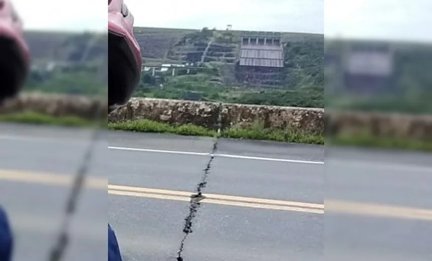 ‘Não há problema’, diz Dnit sobre fissura em ponte perto da Pedra do Cavalo, na BR-101